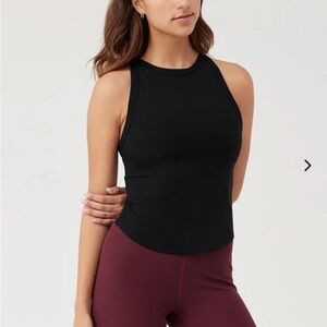 Outdoor Voices Tops Outdoor Voices Superform Rib High Neck Tank‎ Size L